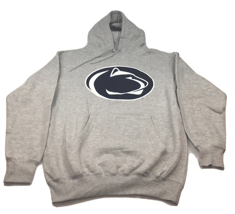 Penn State Nittany Lions Logo Club Pullover Hoodie Blue And Gray  Medium Cover