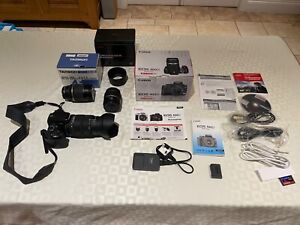 Canon EOS 400D SLR KIT, Canon 18-55, Sigma 18-200, Tamron 55-200 + Accessories