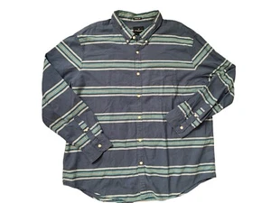 American Eagle Seriously Soft Shirt Mens XXXL Blue Striped Long Sleeve Button Up - Picture 1 of 6