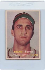 1957 Topps #37 Frank Torre Braves VG/EX *4060 - Picture 1 of 1