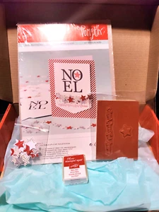 Stampin Up NOEL Christmas Card Kit Set Stamp Real Red Ink Paper Pumpkin Nov 2013 - Picture 1 of 4
