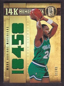 2011-12 Panini Gold Standard 14K Memorabilia #44 Mark Aguirre 11/49 Jersey