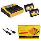 2x Batteria Patona + caricabatteria rapido doppio LCD per Sony SLT-A33,SLT-A35