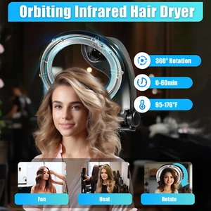 Orbiting Infrared Hair Dryer 3 in 1 Color Processor Salon Drying Perming Machine - Picture 1 of 12