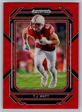 T.J. Watt Red Wave 2023 Panini Prizm Draft Picks Football
