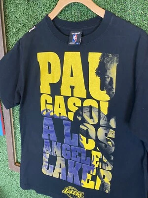Los Angeles Lakers UGK Pau Gasol T-Shirt Adult Size Medium Black - Image 1 of 4