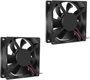 2Pcs 24V 3.14in 0.98in Fan 80mm x 80mm x 25mm Fan DC 24V 8025 Brushless Cooling - Picture 1 of 6