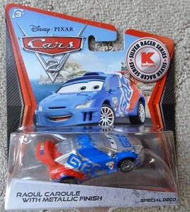 Disney Pixar Cars 2 Raoul Caroule con Acabado Metálico Silver Racer Series - Imagen 1 de 4
