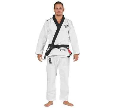 Fuji Sports Fear the Reaper Sekai 2.0 Mens Brazilian Jiu-Jitsu BJJ Gi - White - Image 1 of 4