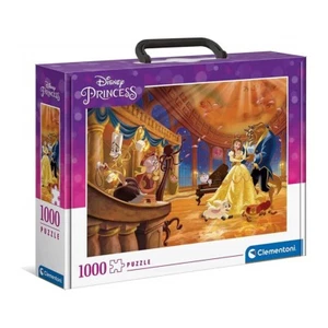 PUZZLE 1000 PIEZAS CLEMENTONI PRINCESAS DISNEY BELLA Y BESTIA 70X50 CON MALETÍN - Imagen 1 de 3