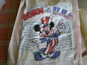 Very Rare Mickey Mouse Born in the USA Comic Relief Tee Shirt Size Large-NWOT - Picture 1 of 4