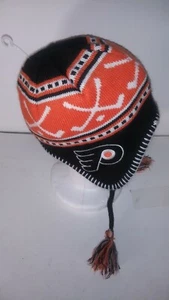 Philadelphia Flyers Beanie Kids Winter Hat Tassle NHL Hockey Ski Snowboard HA - Picture 1 of 6