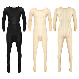 Sexy Ganzkörper Strumpfhose für Männer Full Body Transparente mit Penis Hülle - Bild 1 von 112