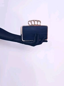 BCBGMAXAZRIA Vintage Embellished Finger Clutch Handbag - Picture 1 of 13