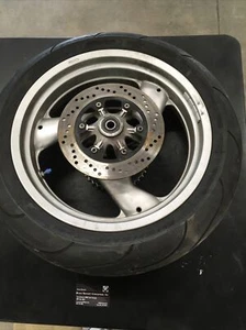 1996 91-98 DUCATI 900 SUPER SPORT  REAR WHEEL/ROTOR/MICHELIN PILOT 2CT    240184 - Picture 1 of 5