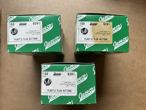 Botones de enchufe de plástico Au-ve-co 100 piezas 9291 agujero de 1" - Imagen 1 de 2