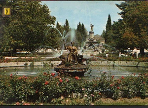 ANTIGUA POSTAL ARANJUEZ JARDIN DE LA ISLA Y FUENTE CERES POSTCARD CC01557 - Imagen 1 de 1