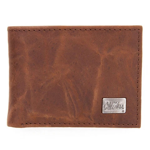 Ole Miss Rebels Wallet Bifold Leather Wallet Cover