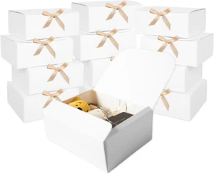 12 Pack White Gift Boxes with Lids, Gift Boxes with Lids Bulk, Bridesmaid Propos - Picture 1 of 12