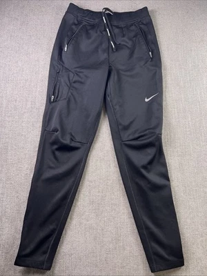 Calça de corrida Nike masculina S Stride com zíper cônico bolsos zíper perna academia treinamento preta - Imagem 1 de 4