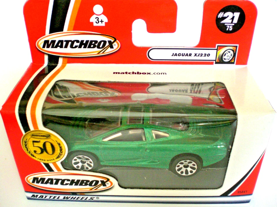 MATCHBOX * ROW * 50th * # 21 * JAGUAR XJ 220 * MIT LOGO AUF MODELL *2001 *IN OVP - Bild 1 von 1