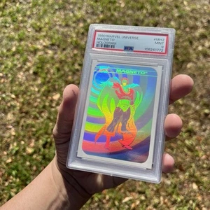 1990 Marvel Universe Card MAGNETO #MH2 Hologram PSA 9 Mint Impel - Picture 1 of 1