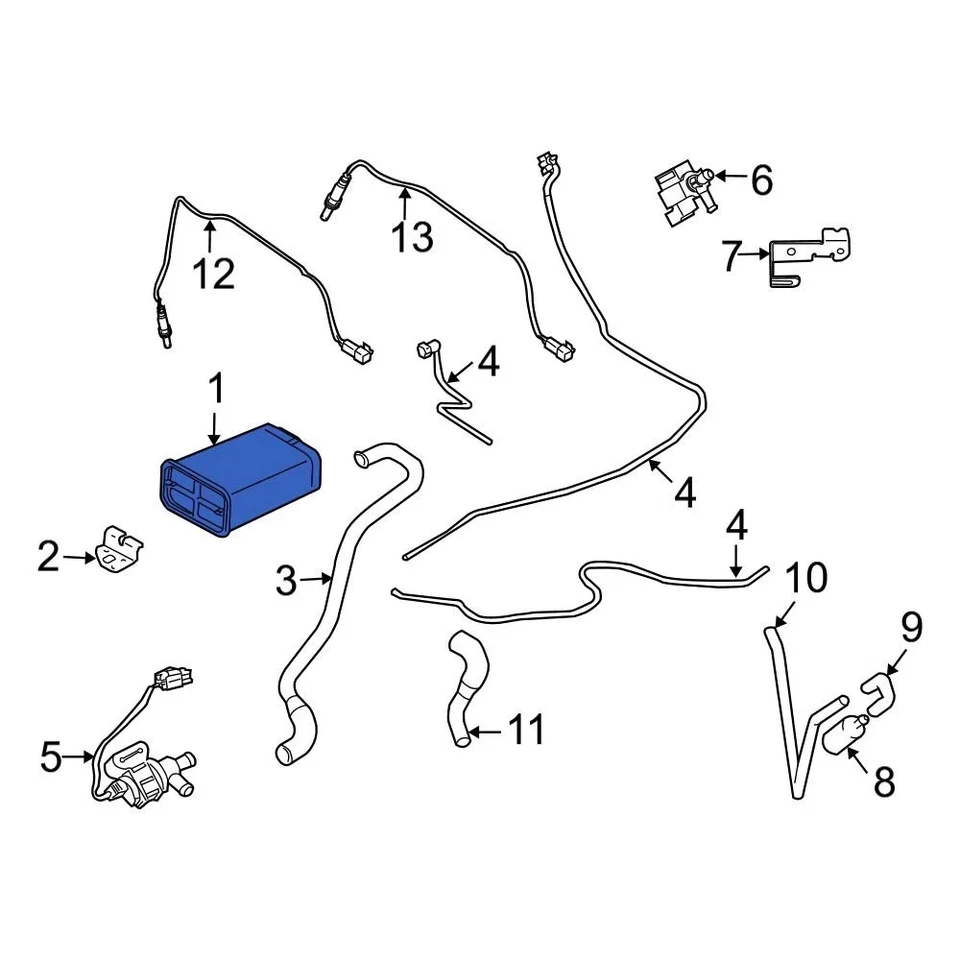 For Volvo S60 2001-2004 Volvo 30684417 Vapor Canister Foto 1 de 4