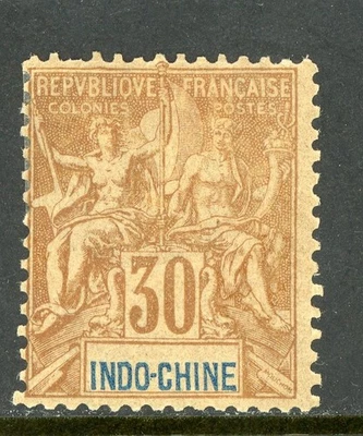Colonia Francesa 1892 Indochina 30¢ Marrón Scott #15 Como Nuevo Q856 ⭐⭐⭐⭐⭐ Foto 1 de 4