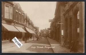 Postcard Ringwood New Forest Hampshire the High Street shops Frampton etc RP - Picture 1 of 2