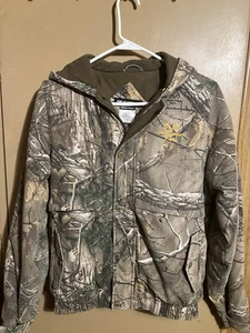 REALTREE Xtra Camo Full Zip Hooded Jacket Mens XL Hunting Winter Thick Heavy - Picture 1 of 4