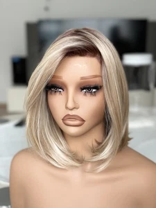 Remy Hair Perücke Bob | flexibler Scheitelbereich | Mono  - Bild 1 von 5