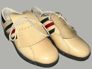 Vintage Adidas Wedge Golfschuhe 4 1/2 mit Spikes  - Bild 1 von 10
