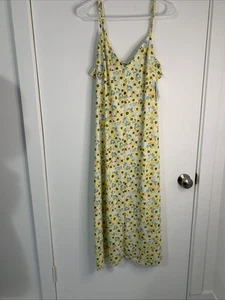 Fourteenth Place Floral Midi Slip Dress XL NWT Y2K Feminine Girlie - Picture 1 of 9