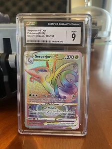 Pokémon TCG Serperior VSTAR Silver Tempest 196/195 Holo Graded CGC Mint 9 - Picture 1 of 3