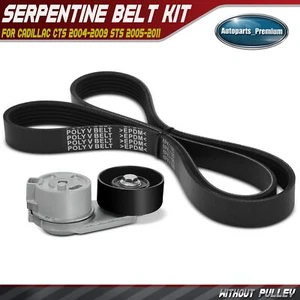 2x Serpentine Belt Drive Component Kit for Cadillac CTS 2004-2009 STS 2005-2011 - Picture 1 of 9