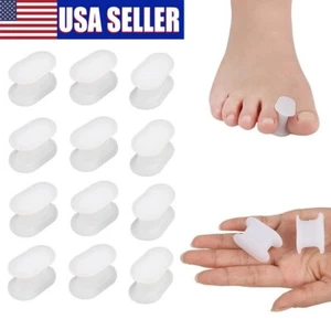 6Pairs Silicone Bunion Toe Corrector Orthotics Straightener Separator Pain Foot - Picture 1 of 16