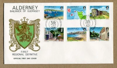 BAILIWICK of GUERNSEY, ALDERNEY, First Regional Definitive. 1983 FDC - Image 1 of 2