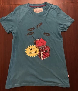 JohnnieB boys blue music t-shirt size S EUC - Picture 1 of 3
