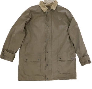 Vintage Polo Ralph Lauren Coat Jacket Mens L Chore Hunting Corduroy Wool Lining - Picture 1 of 18