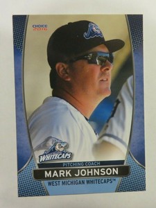 2016 Choice, West Michigan Whitecaps. Pitching Coach - MARK JOHNSON