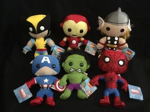 Marvel Universe Comics Plush Thor/IronMan/Hulk/CaptAmerica (NO Wolvrn Or Spdrmn) - Picture 1 of 6
