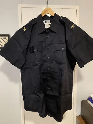 RIGHT IMAGE by Riverside DurAction Men Navy LE Zip/Button Shirt XL/17-17 & 1/2 - Image 1 of 4