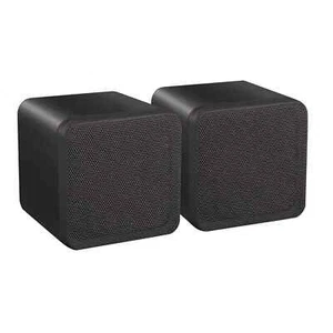 Altavoces Mini Cubo E-Audio 4" Compactos Gama Completa Doble Cono Negro (Par - 80W) - Imagen 1 de 2