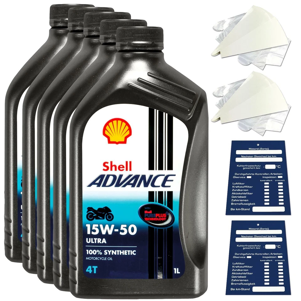 5 Liter original Shell Advance 4T Ultra 15W50 Motoröl Motorrad 600041556 - Bild 1 von 4