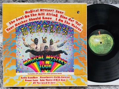 THE BEATLES Magical Mystery Tour LP US PRESS UK 1967 Psych APPLE 1971 RE Lennon - Image 1 of 4