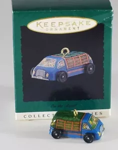 Vintage Weihnachtsschmuck On the Road Van Life Wohnmobil Miniatur Ornament 4er Serie - Bild 1 von 7