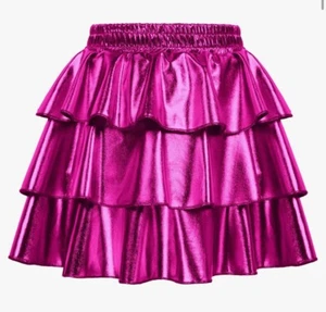 NWT Grace Karin Metallic Pink Party Skirt Holiday Sz 10 year Youth Holiday - Picture 1 of 5