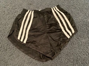 Black Stripes Vintage Boys Athletic Shorts, Size X-small(24-26) NWOT, - Picture 1 of 13