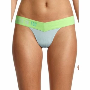 No Boundaries Damen Seamless V-Tanga Höschen Gr. 3XL Crush On You Blau Grün - Bild 1 von 3