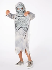 5-6 AÑOS GHOST REAPER CRÁNEO ELEGANTE VESTIDO DISFRAZ TRAJE DÍA LIBRO DE HALLOWEEN - Imagen 1 de 2